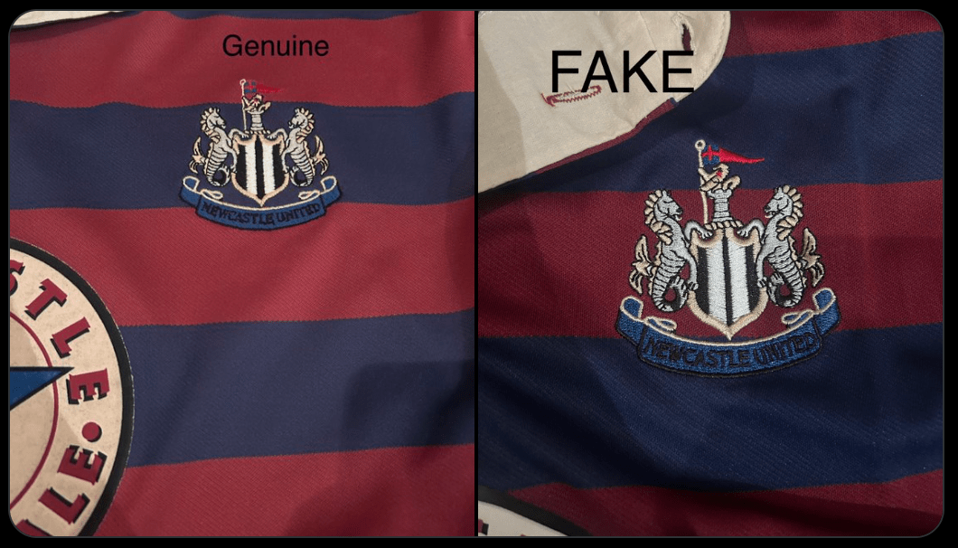 1995 Newcastle United away fake crest