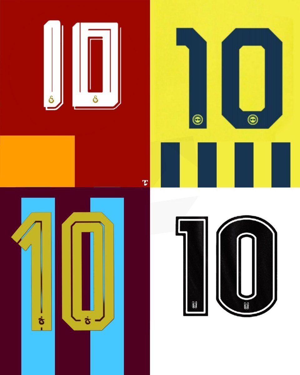 Turkish Süper Lig 2026-27 Big Four Kit Fonts Revealed - featured image