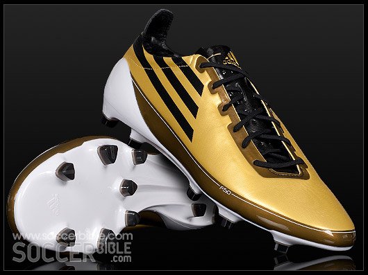adidas F50 adiZero Football Boots - Lionel Messi - Metallic Gold/Black/White - featured image