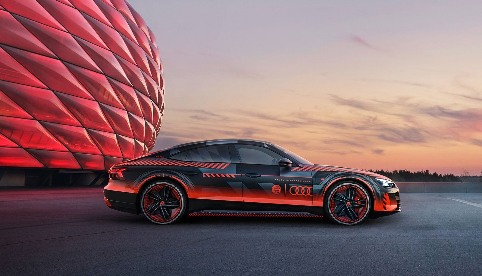 Audi & Bayern Munich Wrap RS E-Tron GT For 20th Anniversary Of Partnership - featured image