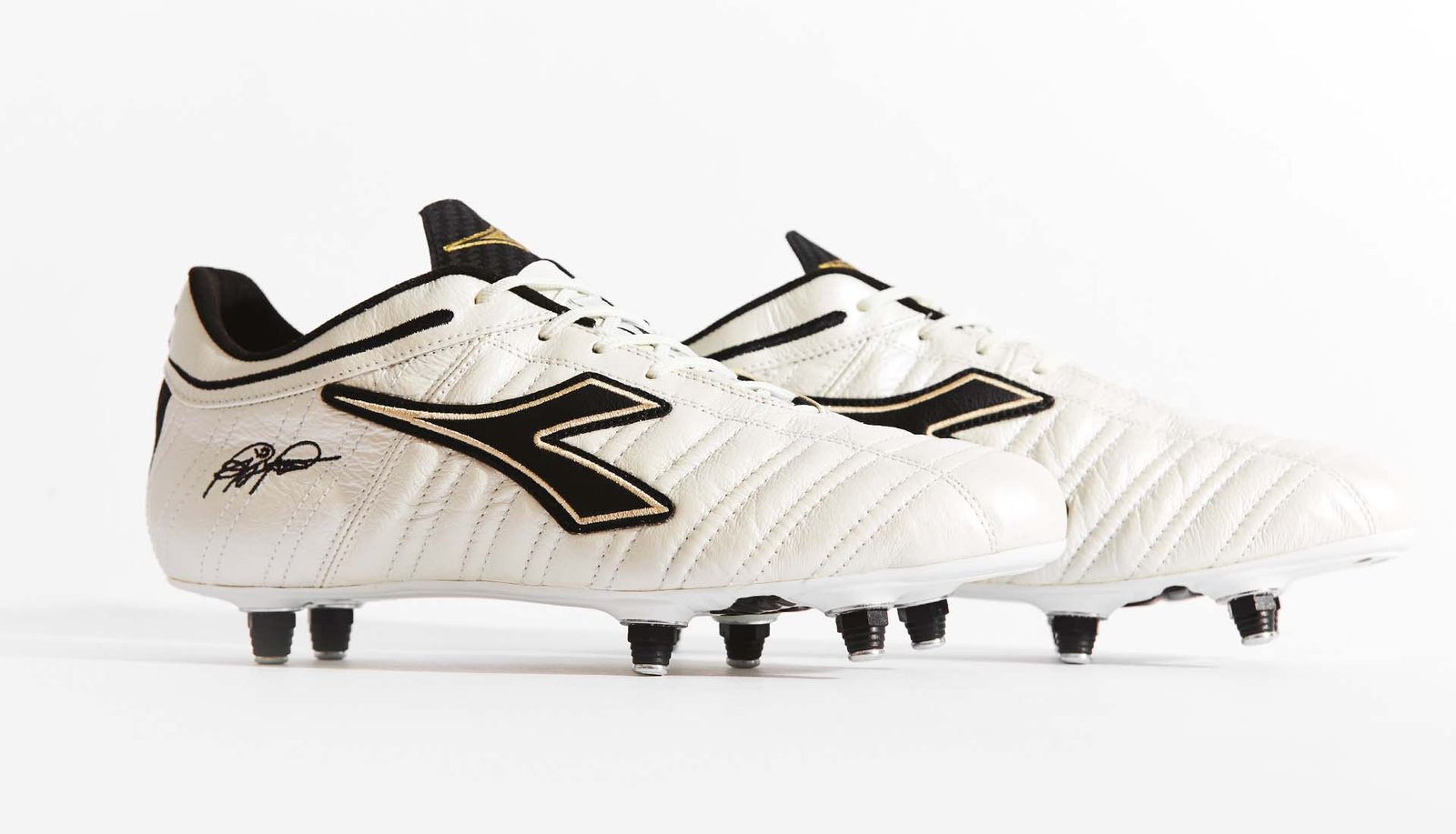 Diadora Launch The Baggio 03 Italy OG in "White/Black/Gold" - featured image