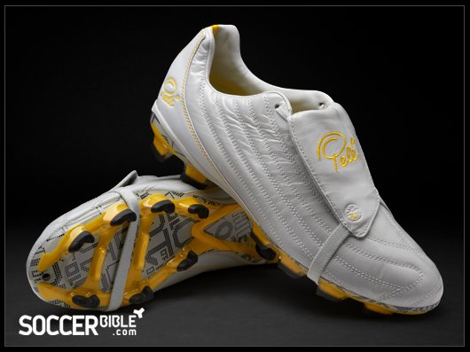 Pele Sports 1970 Football Boots - White/Yellow/Black - featured image