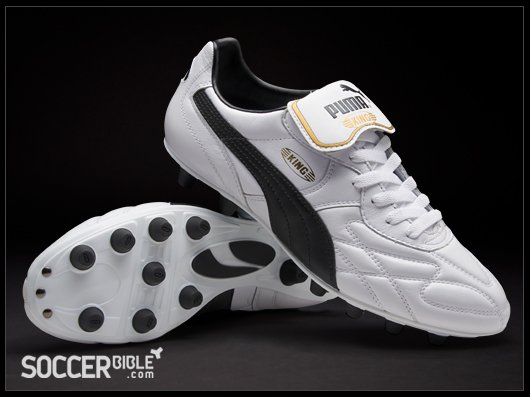 Puma King Top 1982 K di Football Boots - White/Blk/Gold - featured image