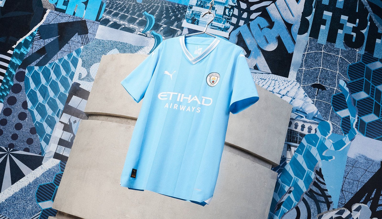 PUMA Launch Man City 23/24 Home Shirt - featured image