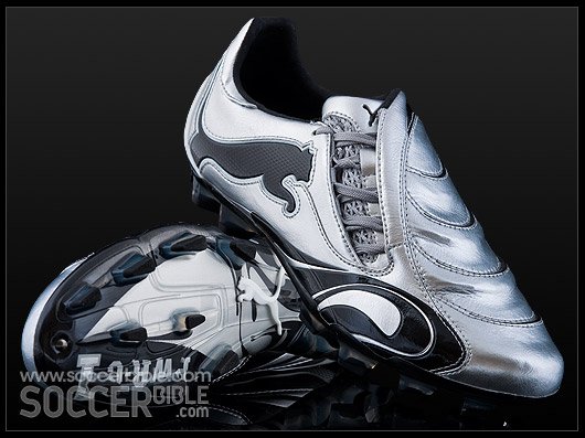Puma PowerCat 1.10 Graphic Football Boots - Silver/Black/White - featured image