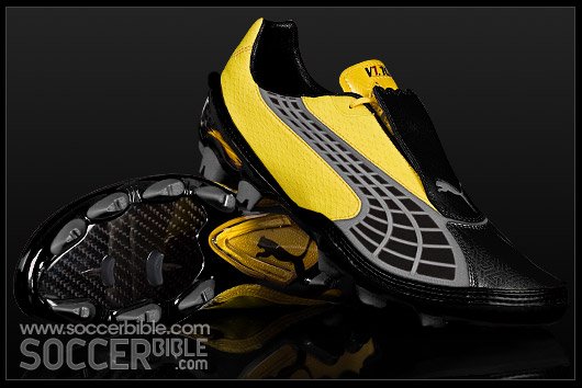 Puma v1.10 football boots - Black/Dandelion/Puma Silver - featured image