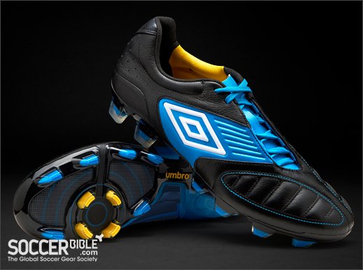 Umbro Geometra Pro Football Boots - Black/White/Blue - featured image