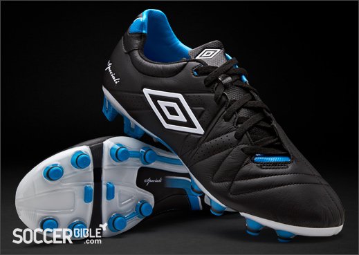 Umbro Speciali III Pro Football Boots - Black/White/Blue - featured image