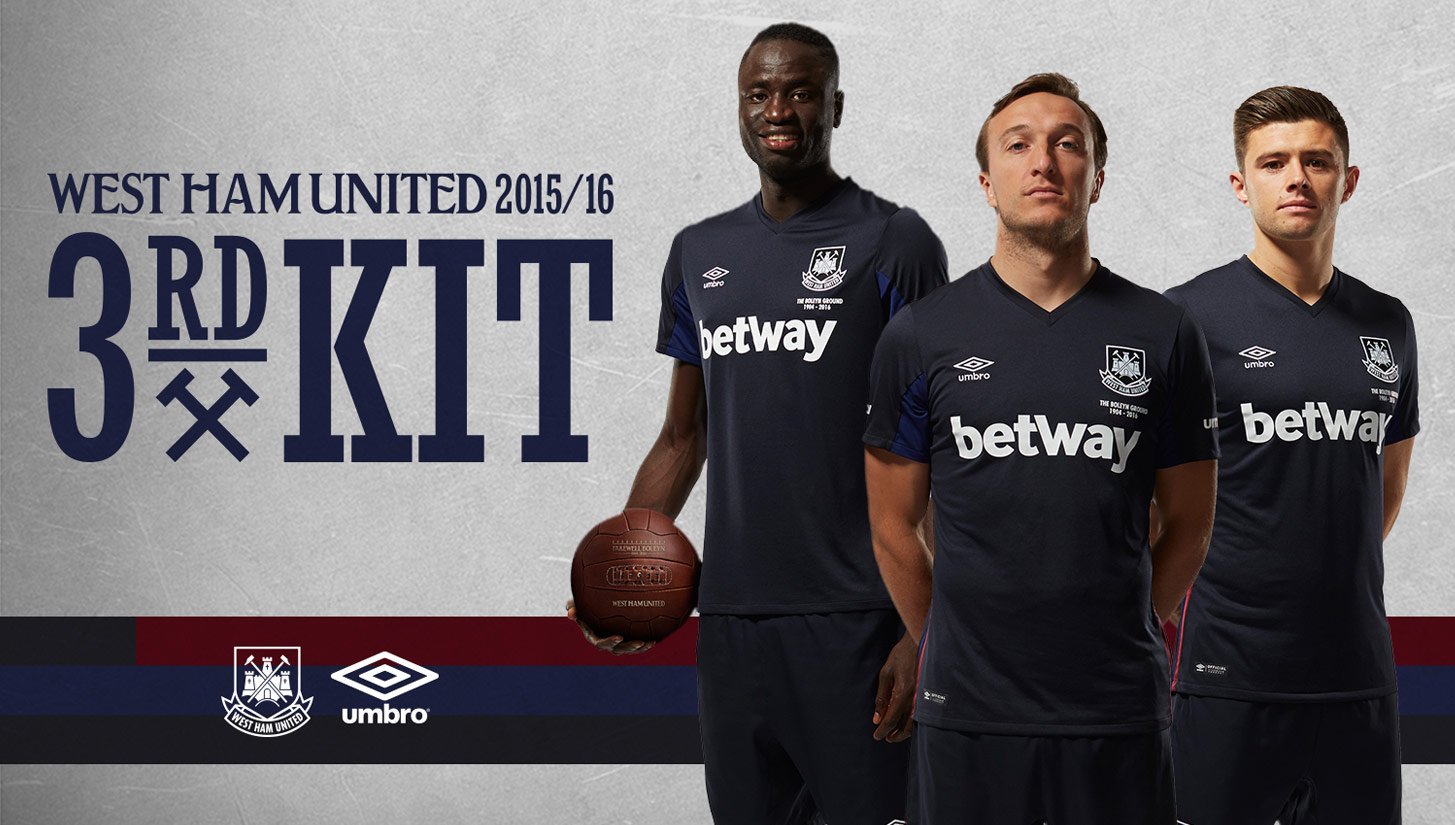 West Ham 15/16 Third Kit by Umbro - featured image