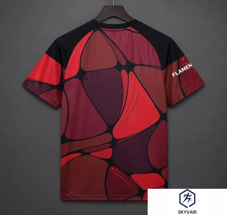 26/27 Flamengo 2026 Pre-Match Red/Black/Burgundy Jersey — view 2
