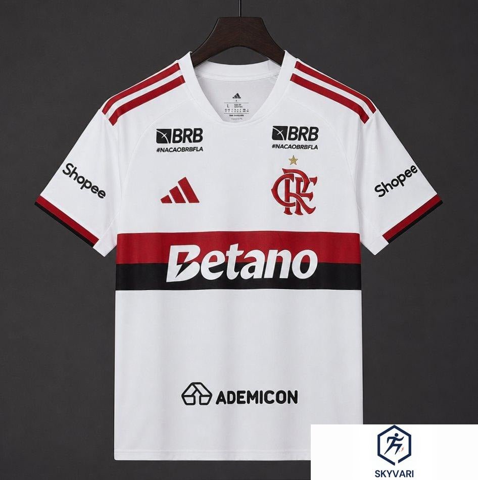 26/27 Flamengo Away Jersey With Full Sponsor — view 1