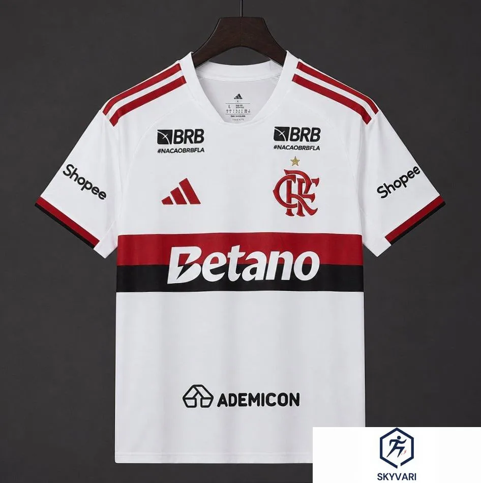 26/27 Flamengo Away Jersey With Full Sponsor
