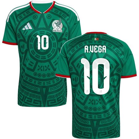 A.VEGA #10 Mexico Home Soccer jersey World Cup 2026
