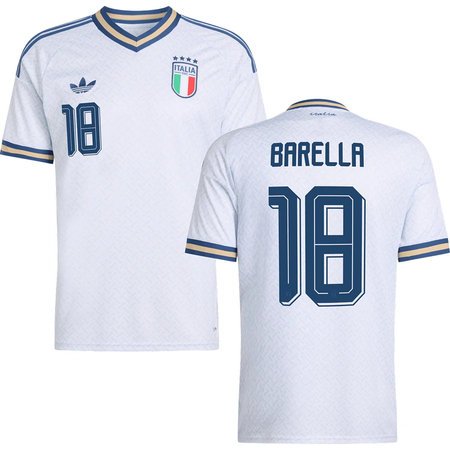 BARELLA #18 Italy Away Soccer jersey World Cup 2026