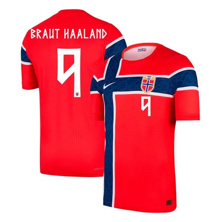 BRAUT HAALAND #9 Norway Home Match Soccer jersey World Cup 2026