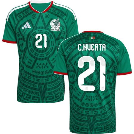 C.HUERTA #21 Mexico Home Soccer jersey World Cup 2026