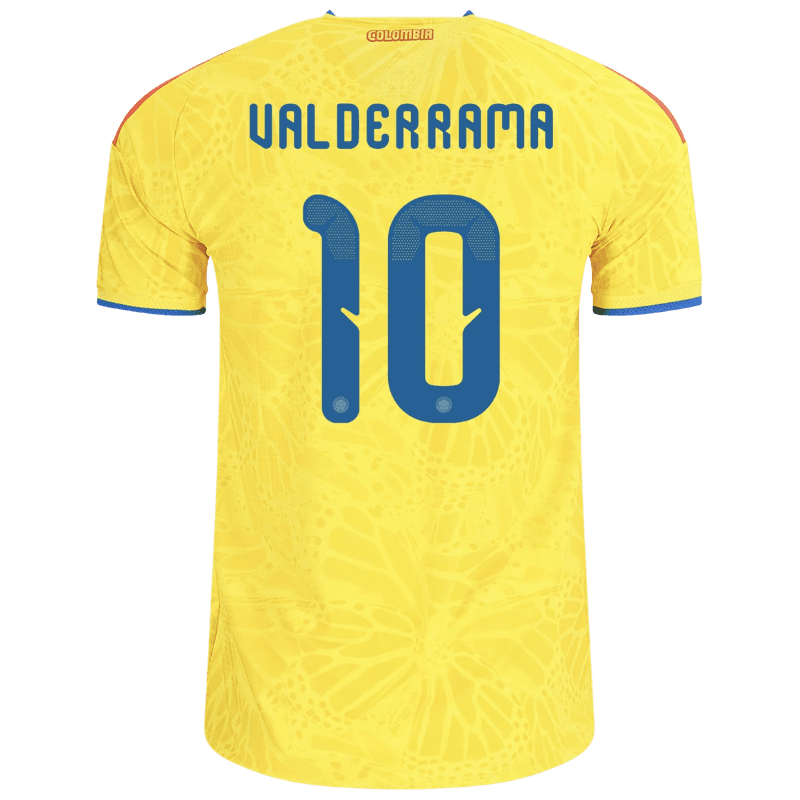Carlos Valderrama Colombia 26/27 Authentic Home Jersey
