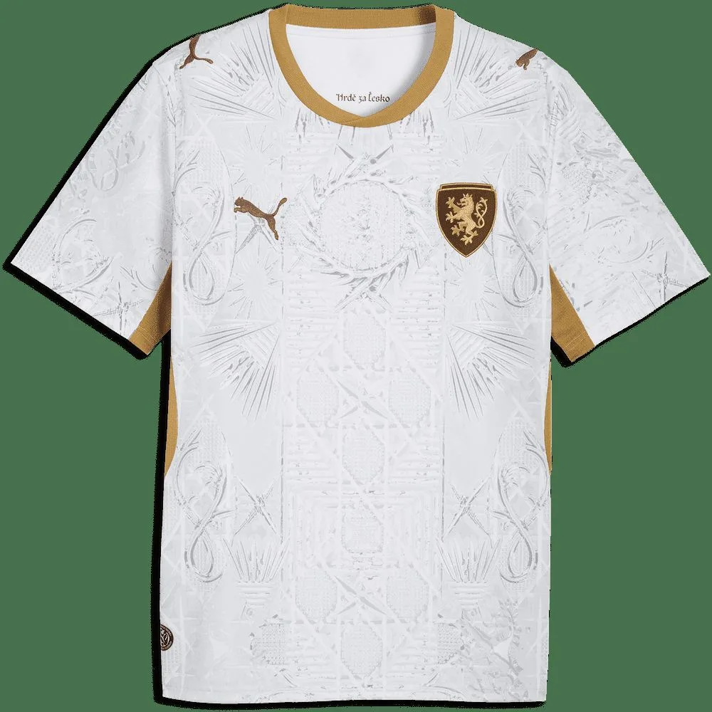 Conjunto de camiseta de fútbol para niños de segunda equipación de República Checa 2026/27 - camiseta y pantalón corto