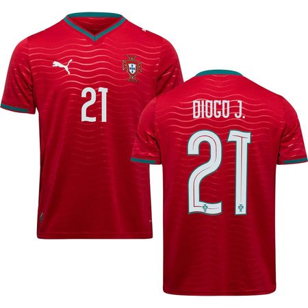 DIOGO J. #21 Portugal Home Soccer jersey World Cup 2026