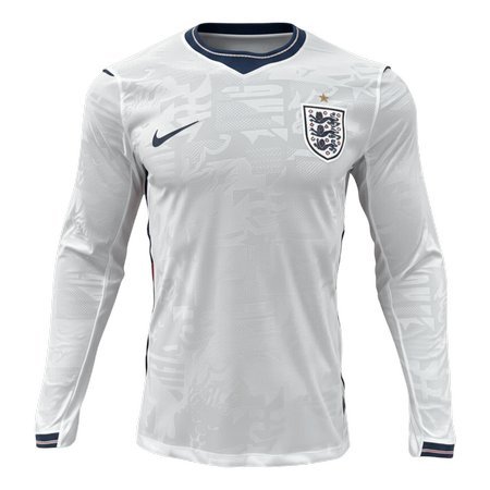 England Home Long Sleeve Soccer jersey World Cup 2026