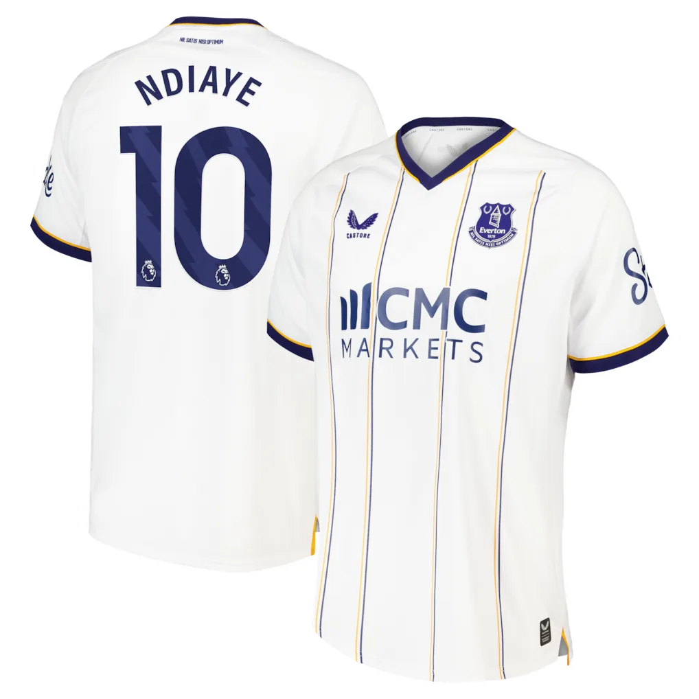Everton Castore Away Pro Shirt 2026-27 with Ndiaye 10 printing