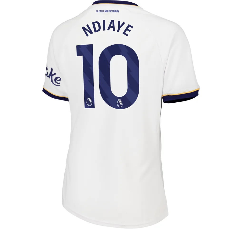 Everton Castore Away Replica Shirt 2026-27 - Womens with Ndiaye 10 printing — view 3