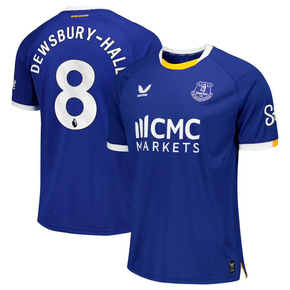 Everton Castore Home Pro Shirt 2026-27 with Dewsbury-Hall 8 printing