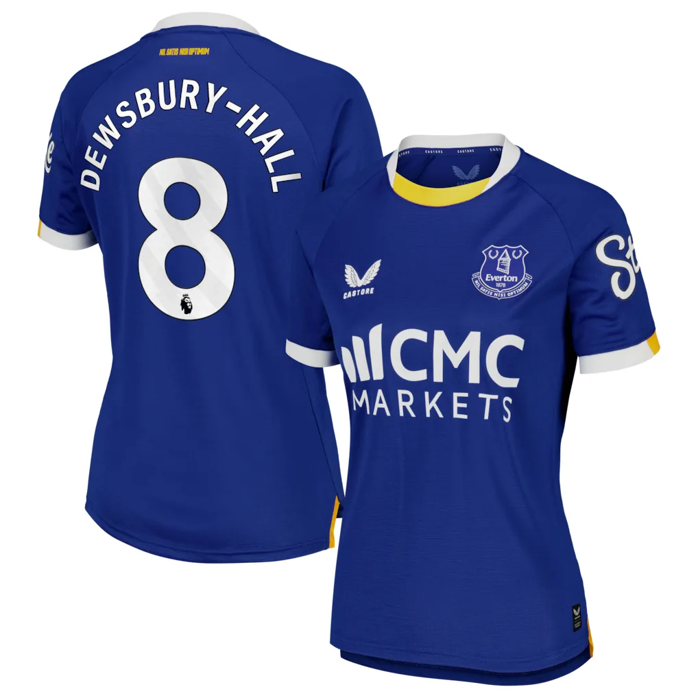 Everton Castore Home Pro Shirt 2026-27 - Womens with Dewsbury-Hall 8 printing