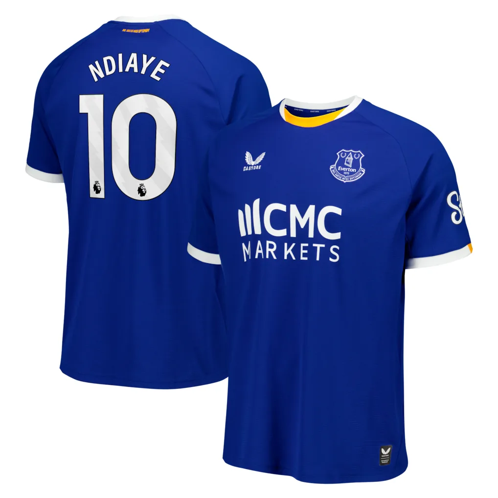 Everton Castore Home Replica Shirt 2026-27 with Ndiaye 10 printing