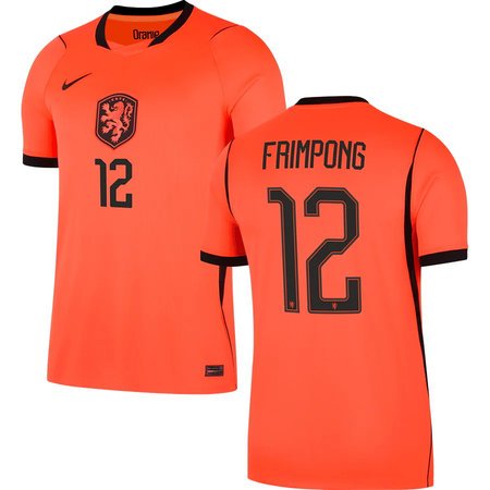 FRIMPONG #12 Netherlands Home Soccer jersey World Cup 2026