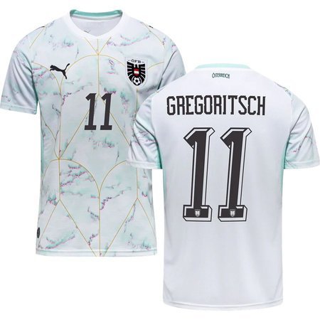 GREGORITSCH #11 Austria Away Soccer jersey World Cup 2026