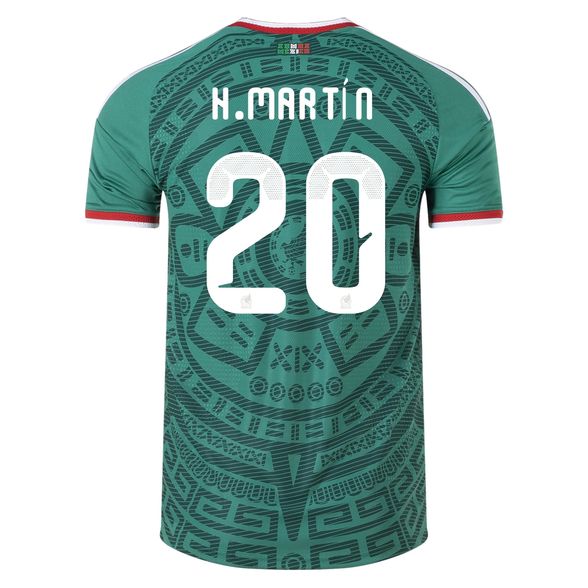 Henry Martín Mexico 26/27 Authentic Home Jersey