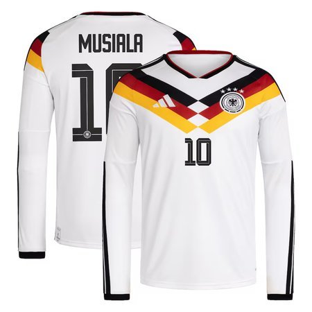Jamal Musiala #10 Germany Home Long Sleeve Soccer jersey World Cup 2026