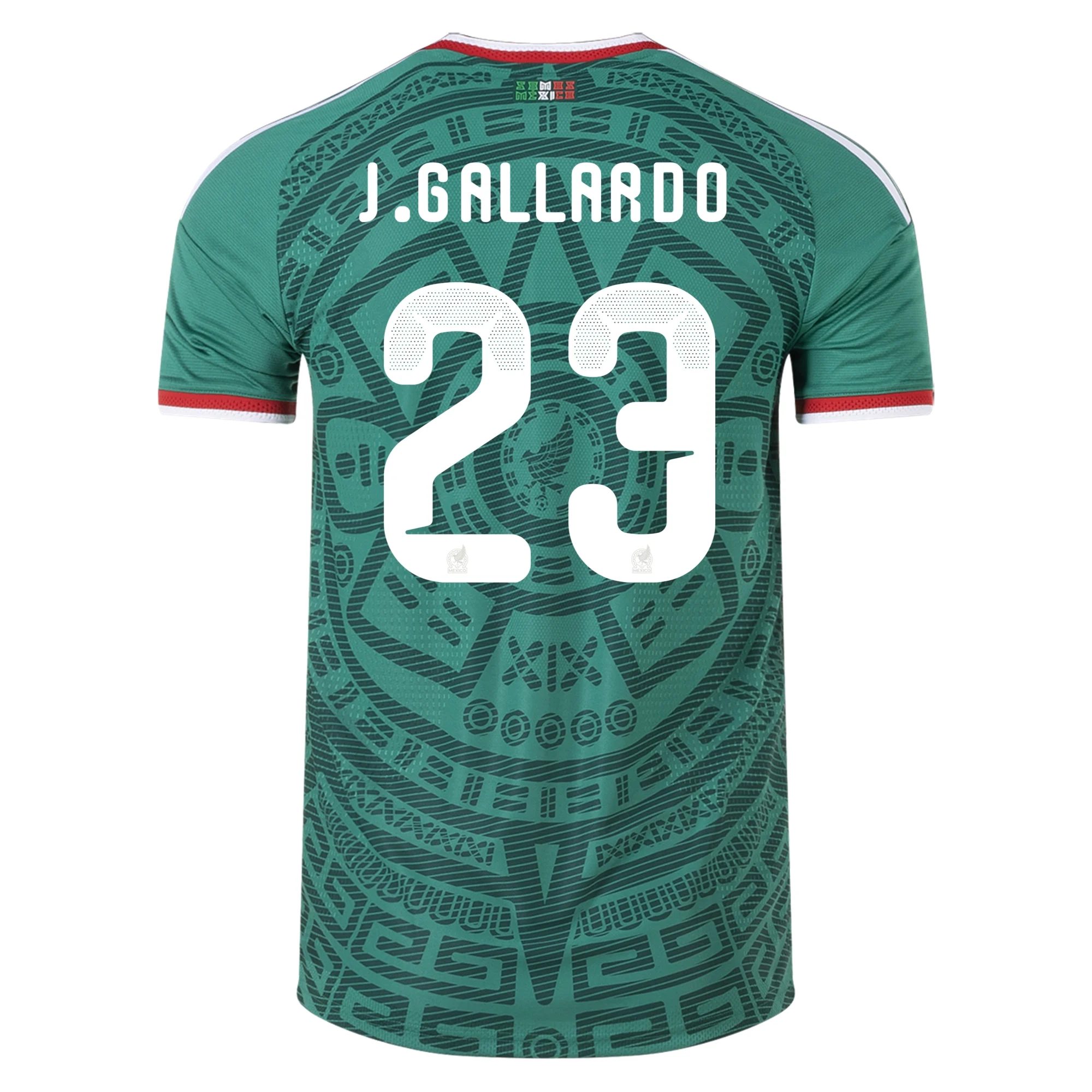 Jesús Gallardo Mexico 26/27 Authentic Home Jersey