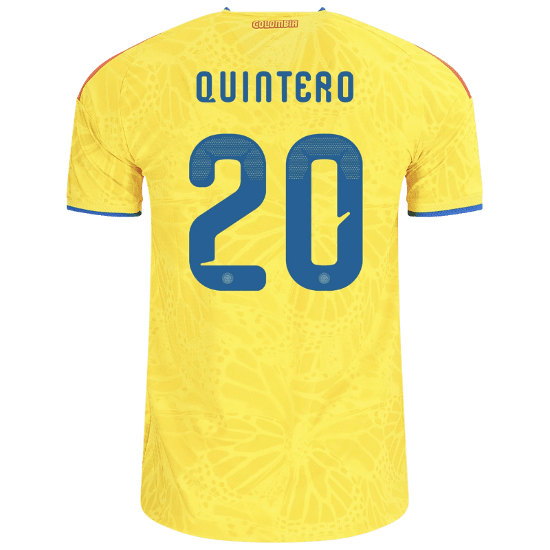 Juan Fernando Quintero Colombia 26/27 Authentic Home Jersey