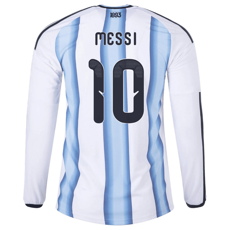 Lionel Messi Argentina 26/27 Long Sleeve Authentic Home Jersey