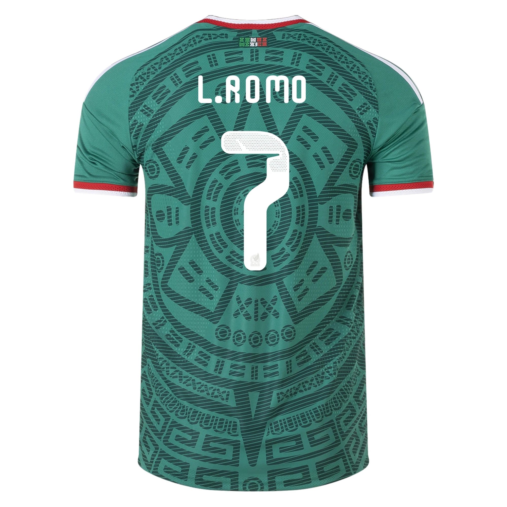 Luis Romo Mexico 26/27 Authentic Home Jersey