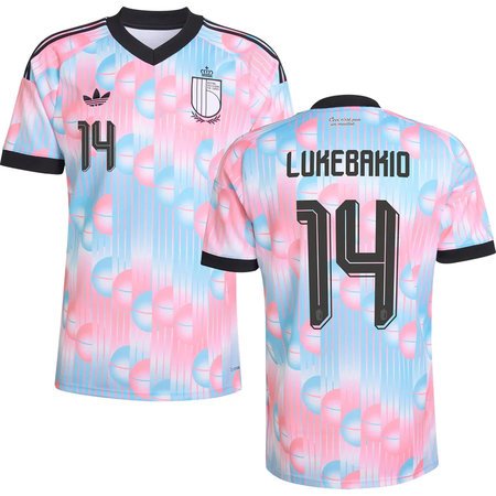 LUKEBAKIO #14 Belgium Away Soccer jersey World Cup 2026
