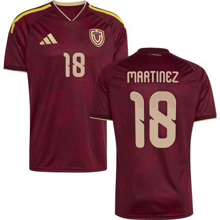 MARTINEZ #18 Venezuela Home Soccer jersey World Cup 2026