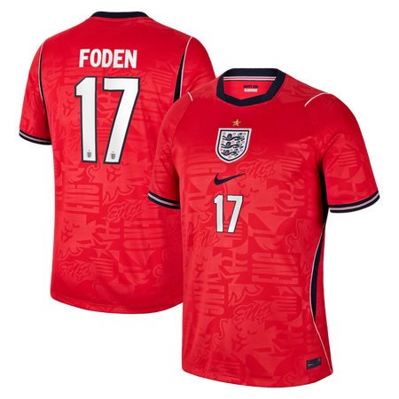 Phil Foden #17 England Away Stadium Soccer jersey World Cup 2026