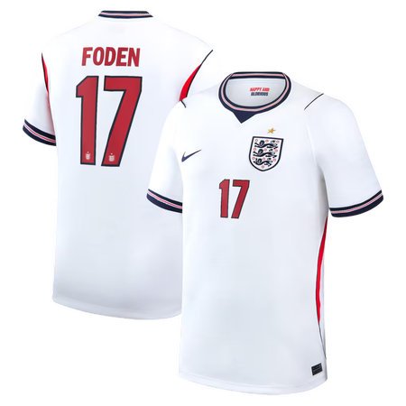 Phil Foden #17 England Home Stadium Soccer jersey World Cup 2026