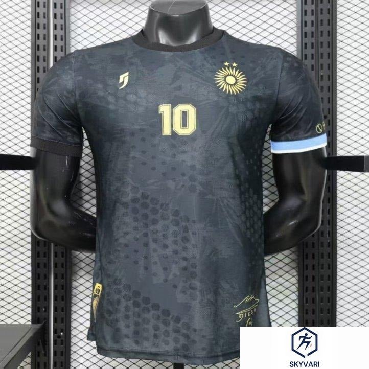 Player Version 2026 Argentina Black with Gold Sun Special Edition Jersey