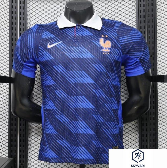 Player Version 2026 France Blue with Diagonal Stripe Pattern Special Edition Jersey