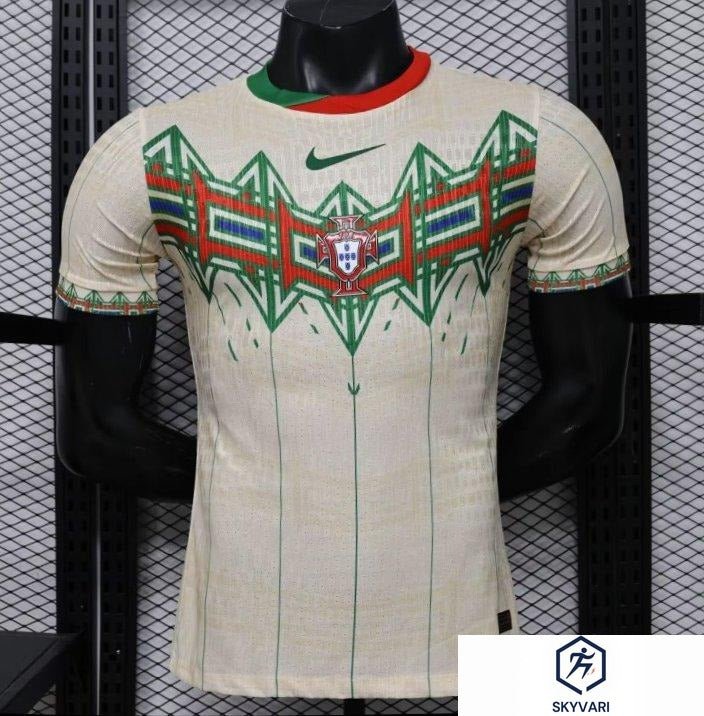 Player Version 2026 Portugal Cream with Geometric Tribal Pattern Special Edition Jersey