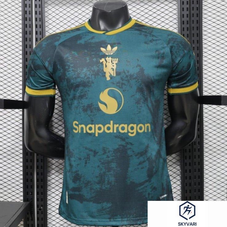 Player Version 26/27 Manchester United Teal &amp; Gold Third Special Edition Jersey