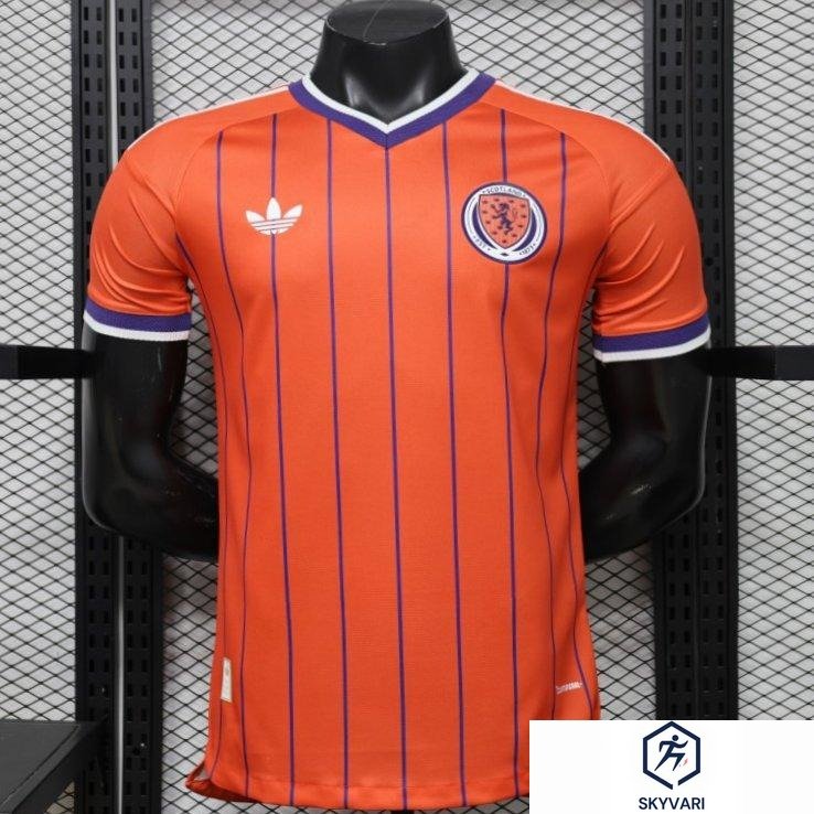 Player Version 26/27 Scotland Away Orange with Purple Pinstripe Jersey
