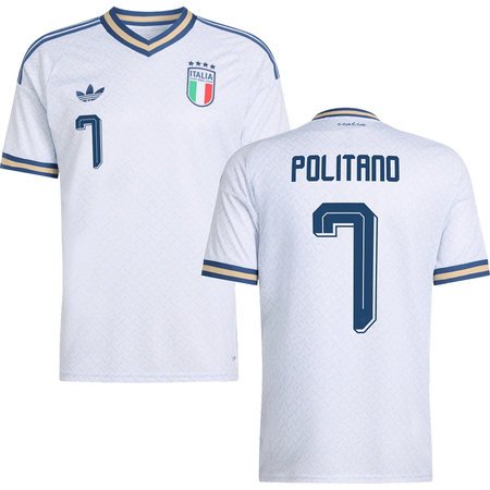 POLITANO #7 Italy Away Soccer jersey World Cup 2026