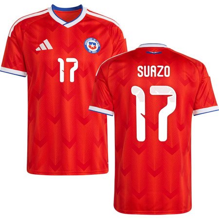 SUAZO #17 Chile Home Soccer jersey World Cup 2026