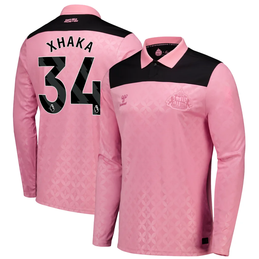 Sunderland x Elvis Hummel Away Shirt 2026-27 - Long Sleeve with Xhaka 34 printing