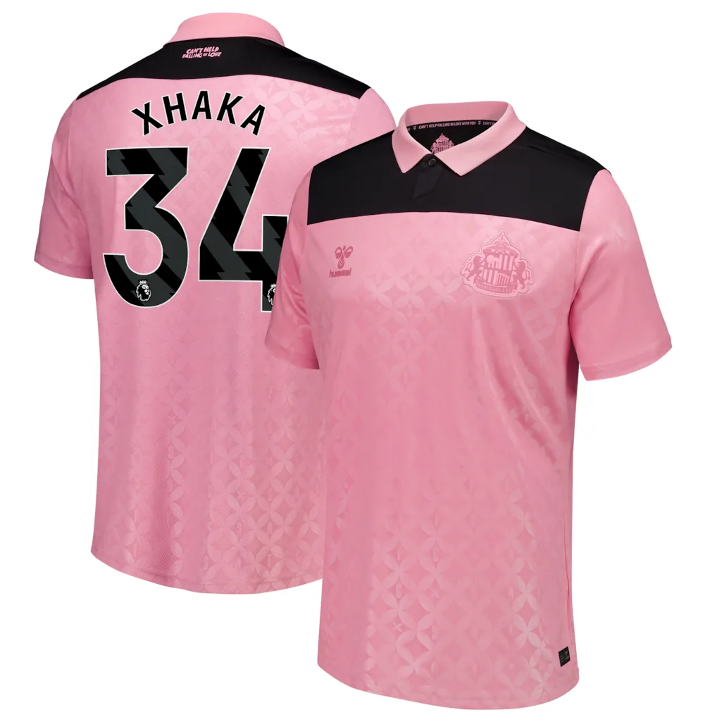 Sunderland x Elvis Hummel Away Shirt 2026-27 with Xhaka 34 printing